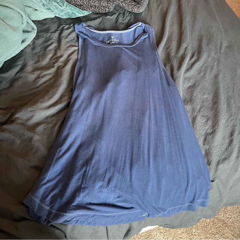 American Eagle Soft & Sexy Blue Tank
